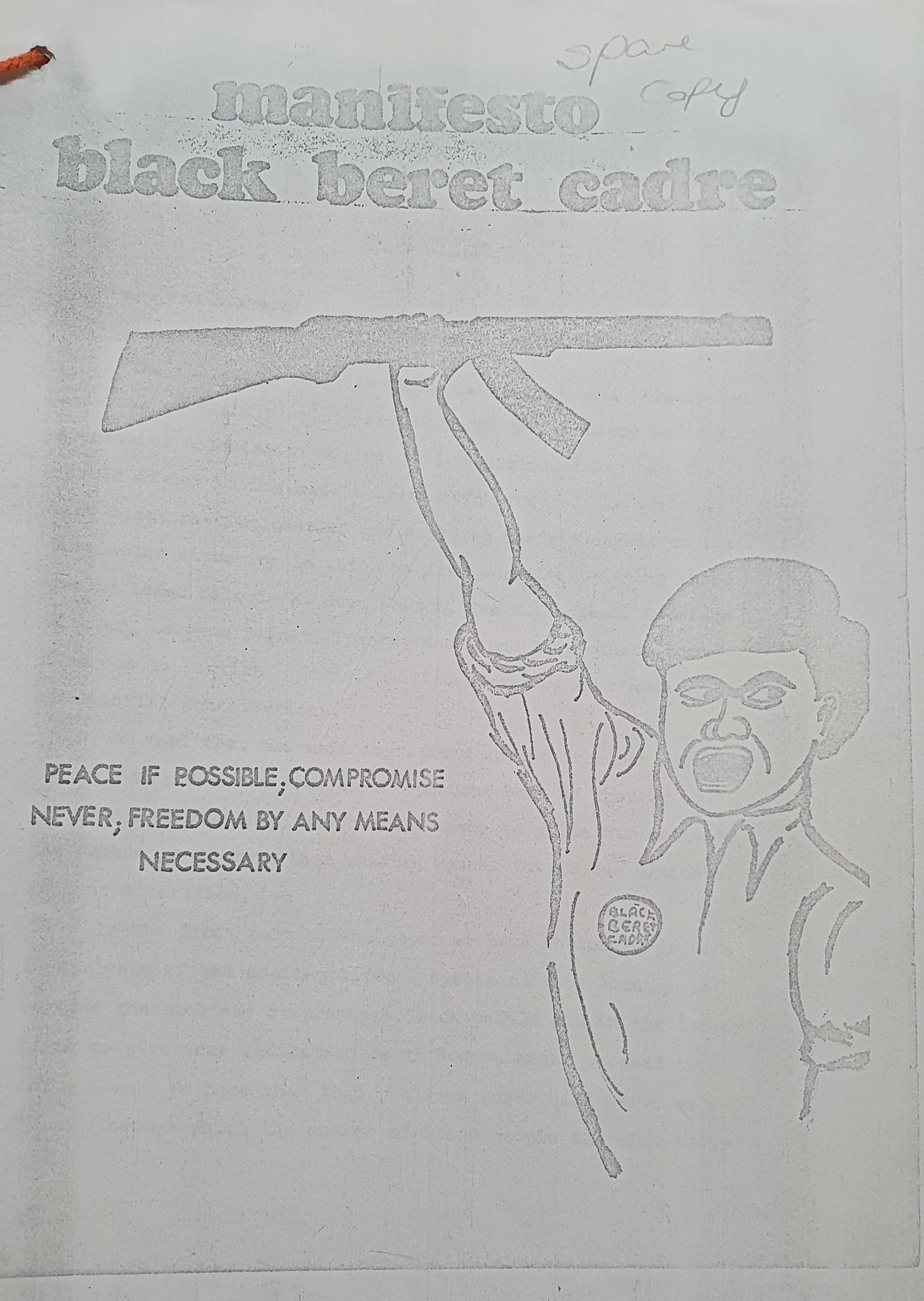 Black Beret Cadre Manifesto