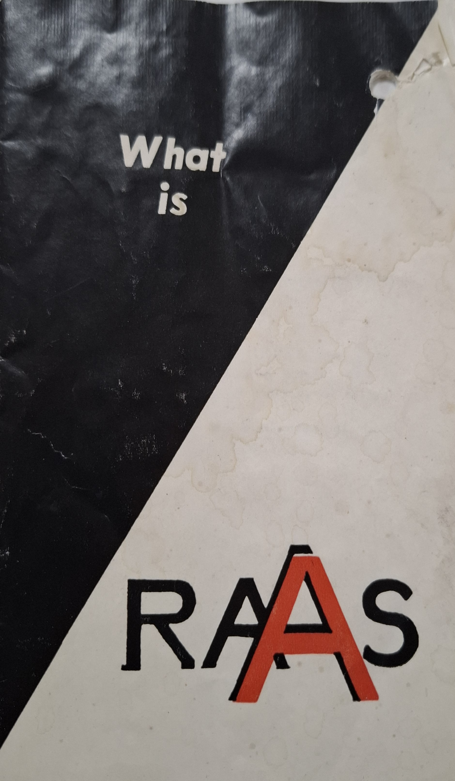 Racial Adjustment Action Society Pamphlet